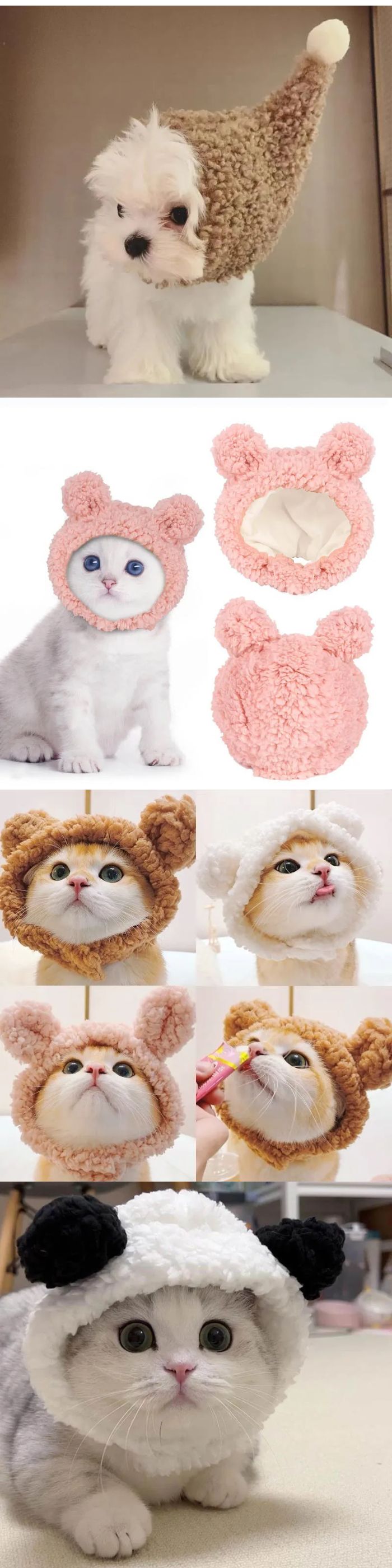 Discover the 2025 new pet hat and teddy bear plush headband, the ultimate in pet fashion and comfort. Perfect for your furry friends, these cute cat hats and dog woven warm headwear are not only stylish but also adjustable for a perfect fit. Ideal for pet grooming supplies, these accessories are available for wholesale with free shipping. Make your pet the trendiest on the block with our cozy, stylish pet headwear and accessories. Great gifts for pet lovers!