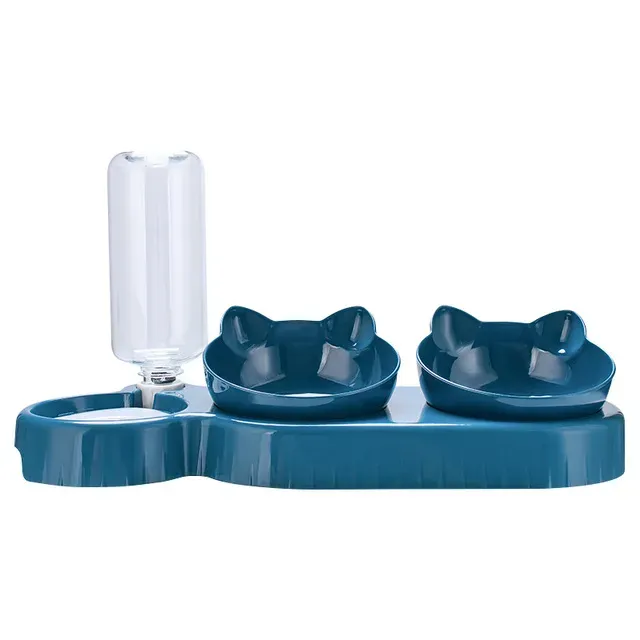 3 in 1 Cat Feeder Automatic Water Dispenser