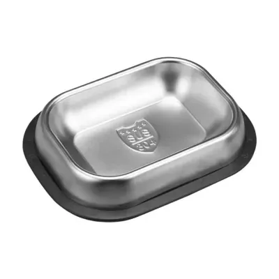 304 Stainless Steel Dog Bowl Pet Square Cat And Dog Food Bowl