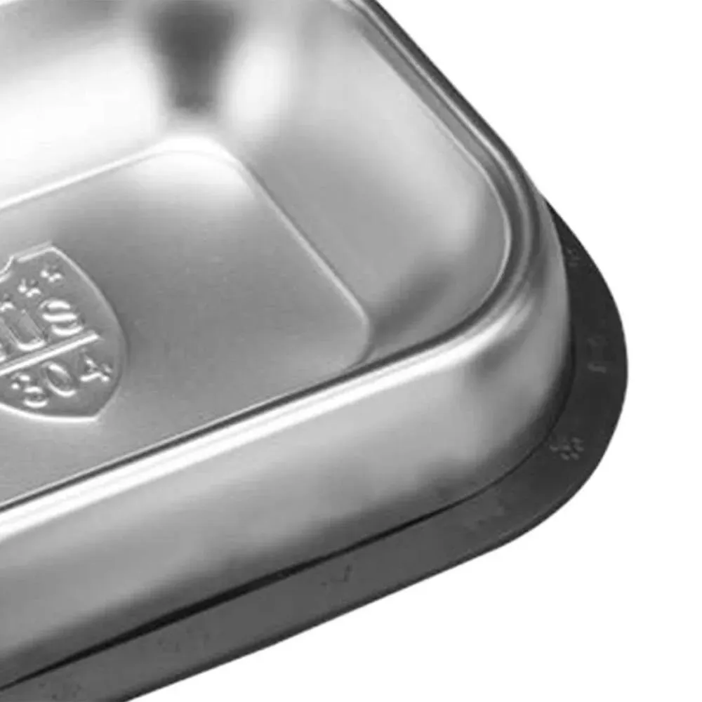 304 Stainless Steel Dog Bowl Pet Square Cat And Dog Food Bowl