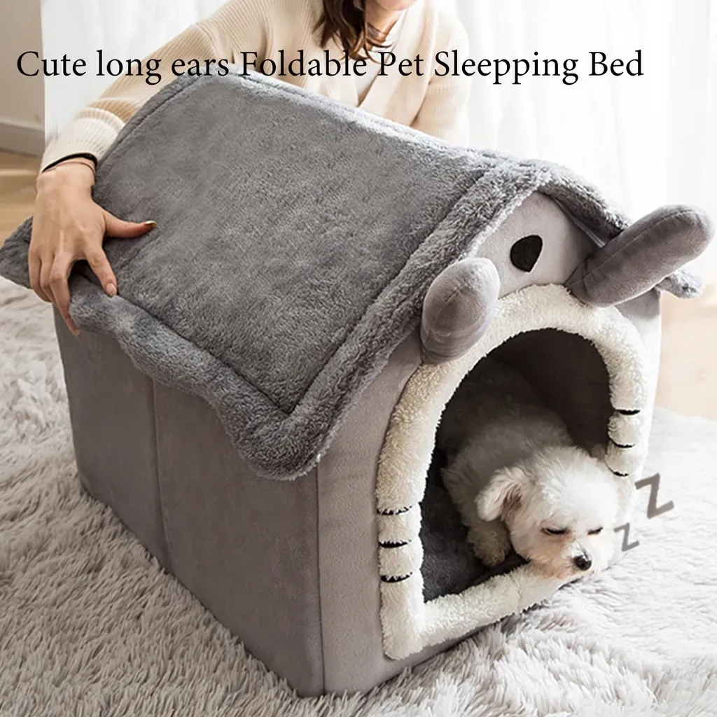Cat Dog bed Foldable Pet Sleepping Bed removable and washable