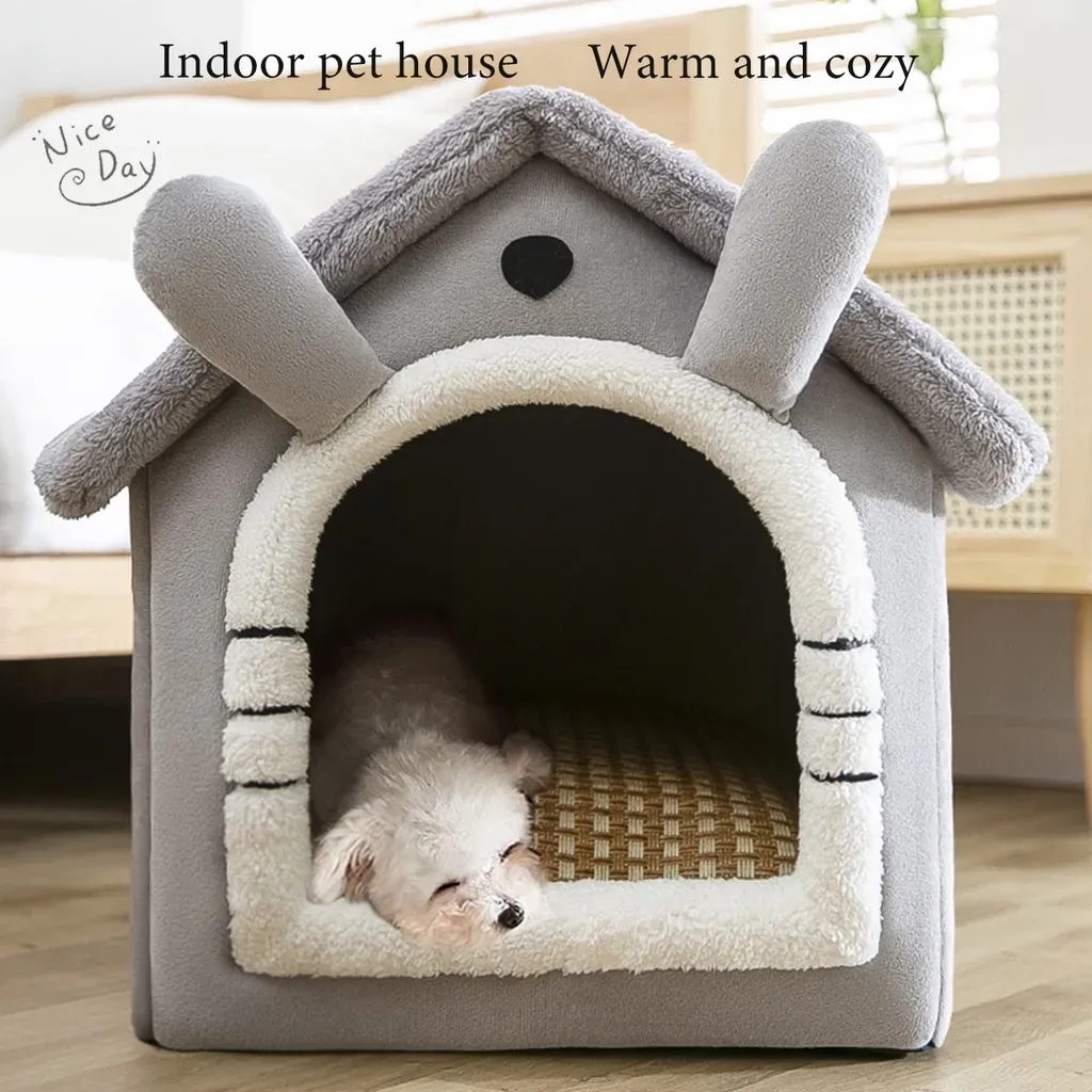Cat Dog bed Foldable Pet Sleepping Bed removable and washable