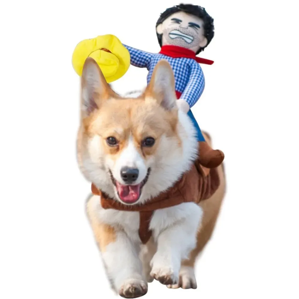 Dog Clothes Funny Cowboy Dressing Up Jacket Coats