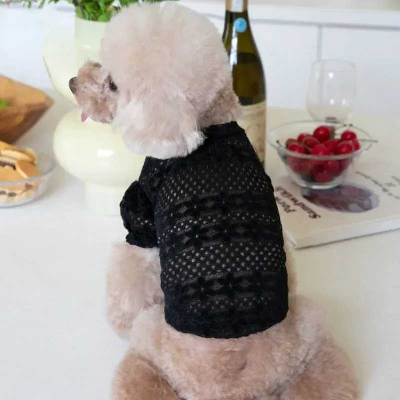 Dog Clothes Lace Winter Lace Lining