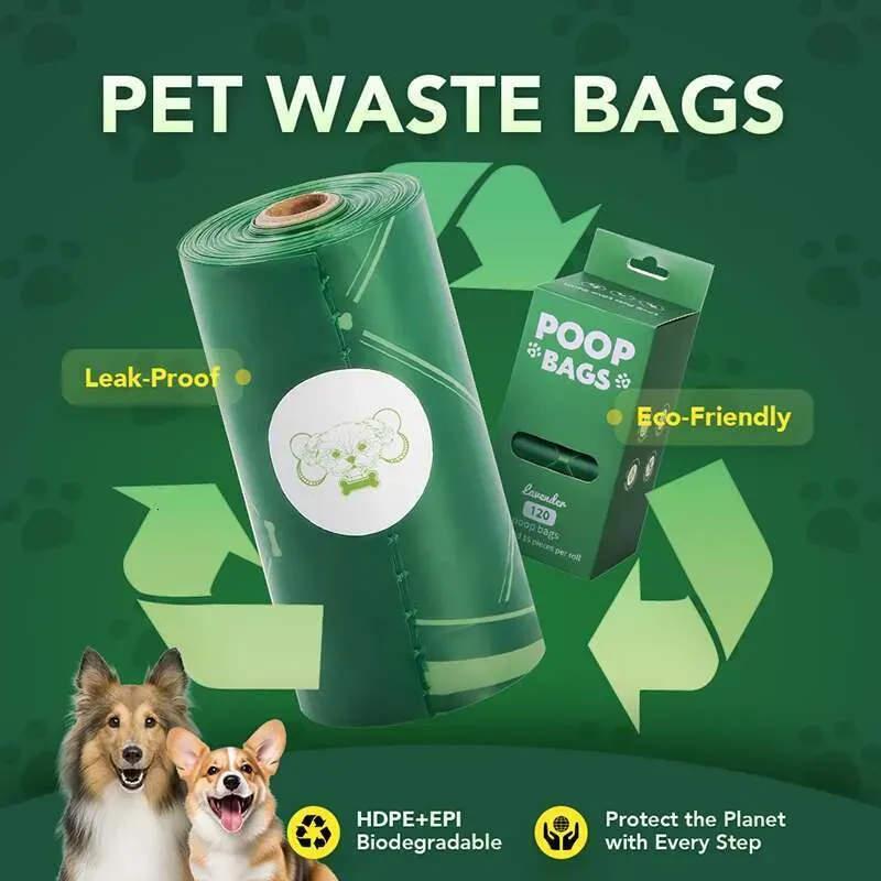 Dog Poop Bags Leak Proof Dog Waste Bags