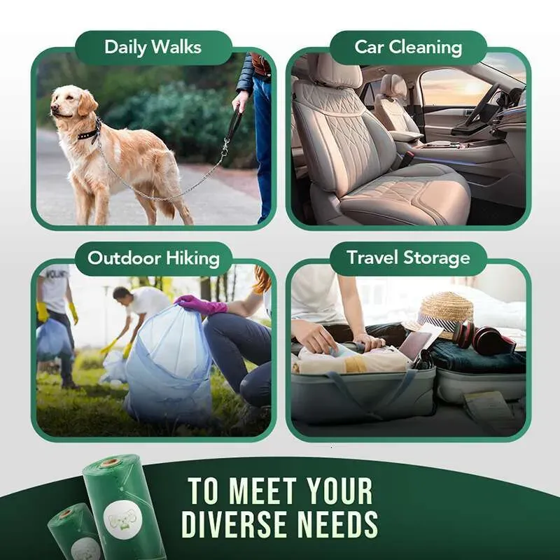 Dog Poop Bags Leak Proof Dog Waste Bags