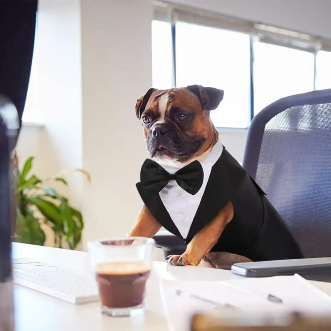 Dog Tuxedo Suit and Bandana Set