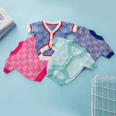 Dog cardigan luxury pet sweater