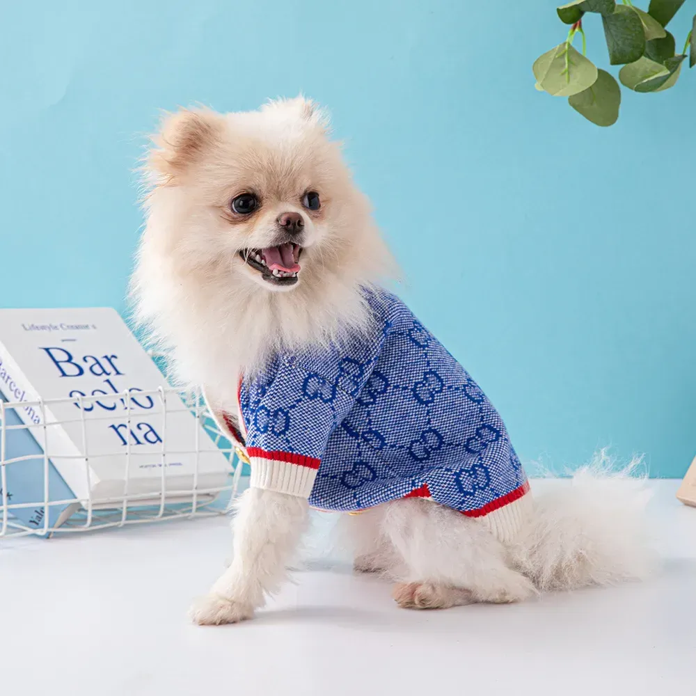 Dog cardigan luxury pet sweater