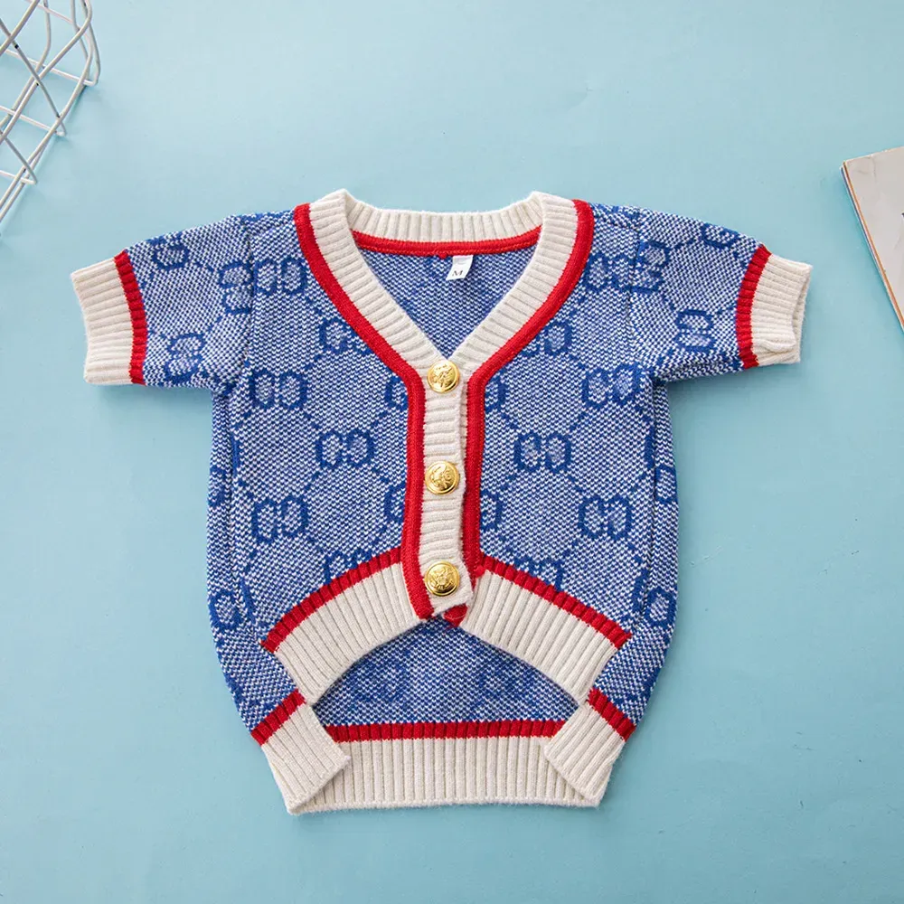 Dog cardigan luxury pet sweater