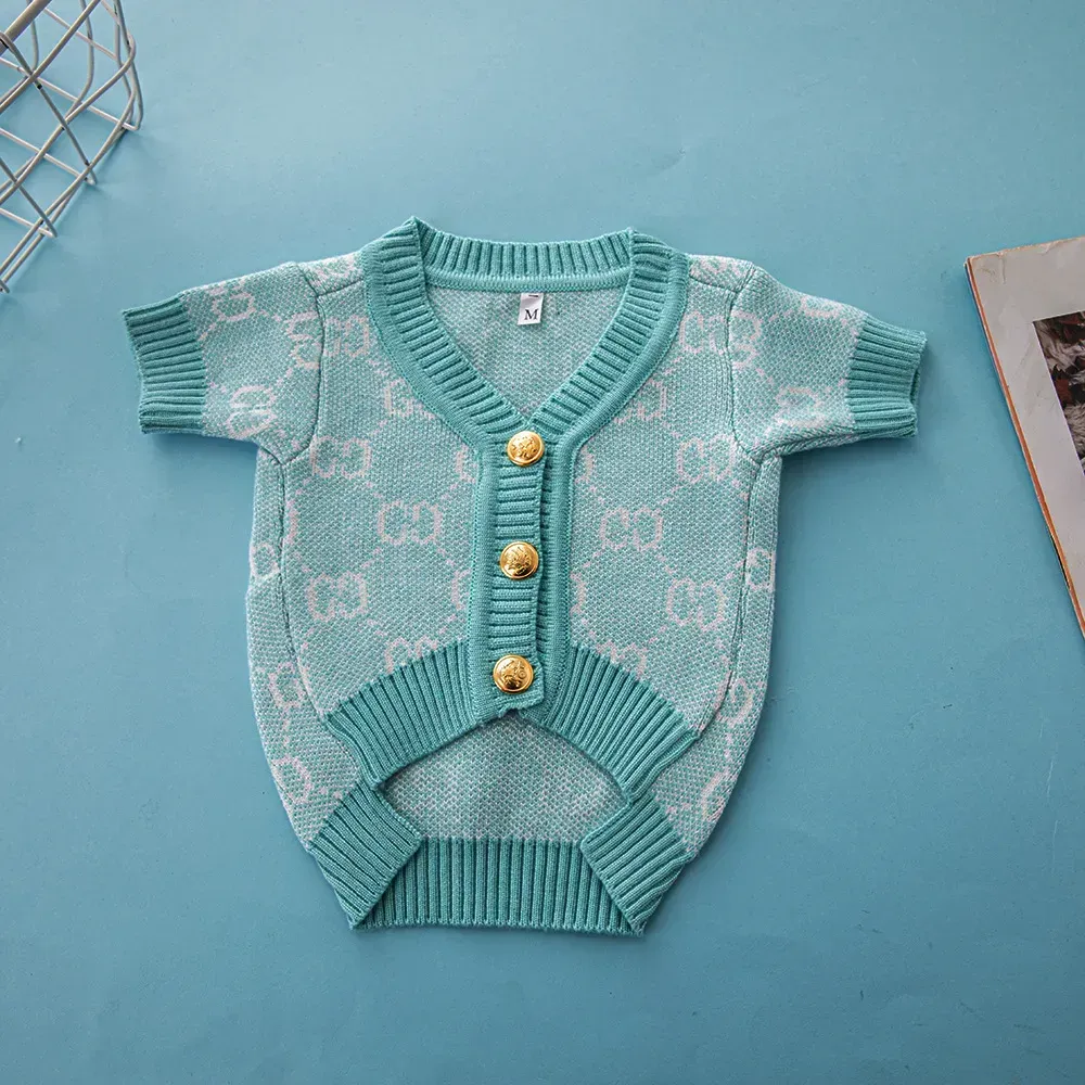 Dog cardigan luxury pet sweater