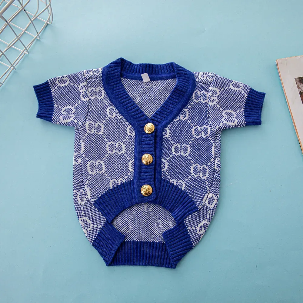 Dog cardigan luxury pet sweater