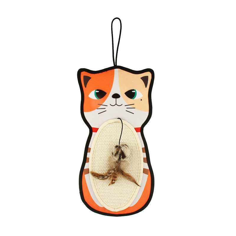 GiGwi Cat scratch pad sinew rope wear resistant crumb cat toy cat scratch board hanging on the wall to protect the sofa