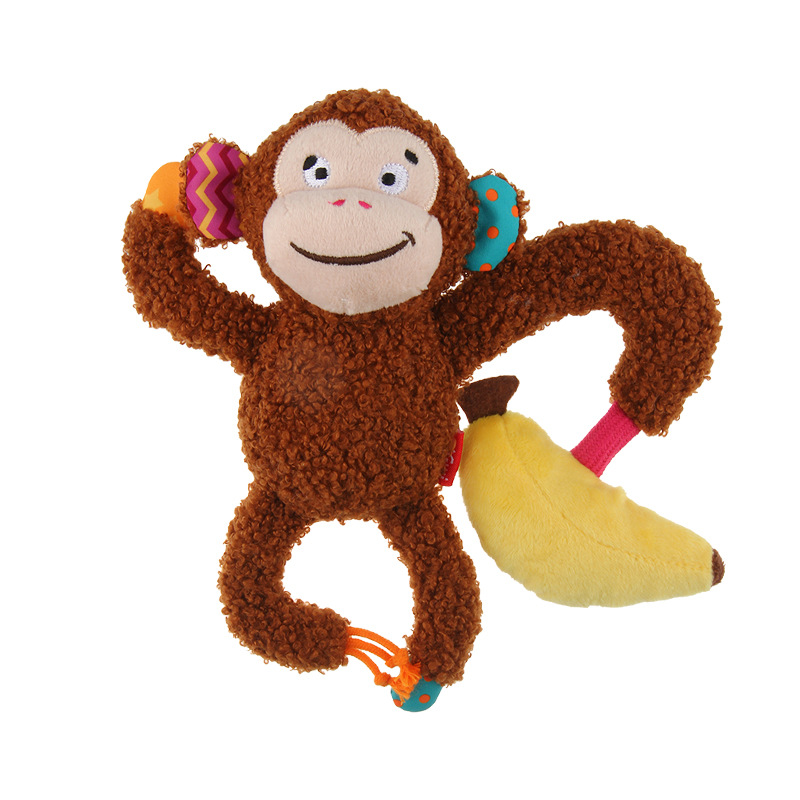 GiGwi dog toy Playful elephant ring paper teeth plush vocal puppy relief puppy pet toy