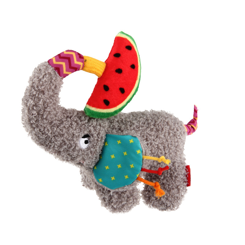 GiGwi dog toy Playful elephant ring paper teeth plush vocal puppy relief puppy pet toy