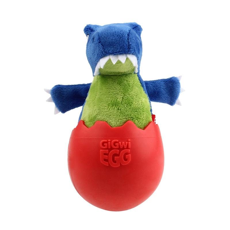 GiGwi dog toy eggshell simulation plush rubber toy bite resistant teeth pet toy vocalization