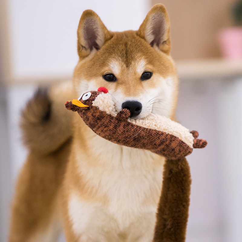 GiGwi dog toy sound plush bark stick grinding teeth bite resistant pet toy self - amusement device