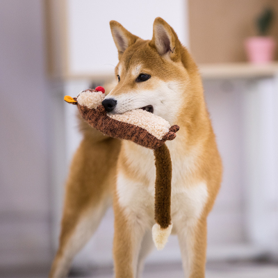 GiGwi dog toy sound plush bark stick grinding teeth bite resistant pet toy self - amusement device