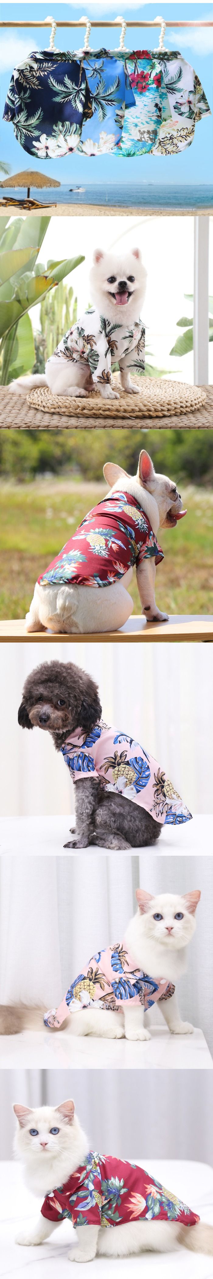 Elevate your pet's summer wardrobe with our Pet Beach Shirt. Featuring a stylish pineapple print, this shirt is perfect for sunny days at the beach or casual outings. Suitable for small to medium-sized dogs and cats, it's a versatile addition to your pet's wardrobe, providing both style and comfort