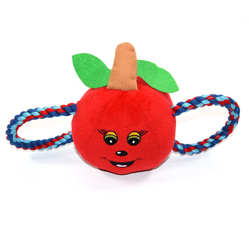 apple cotton rope toy