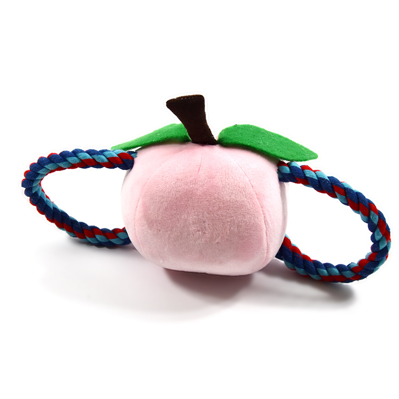 apple cotton rope toy