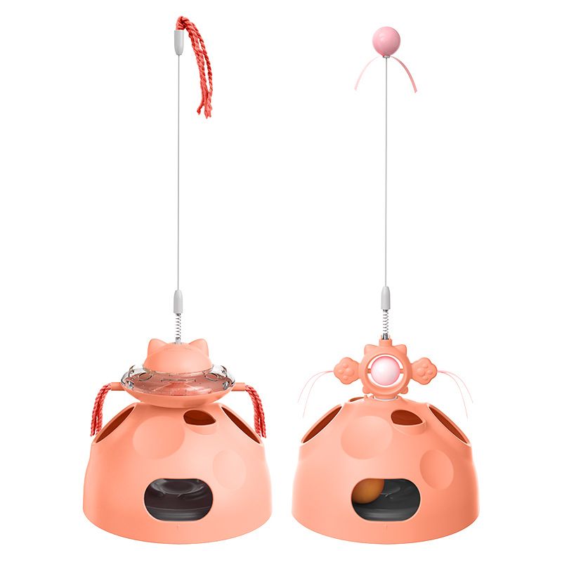 Rotating Food Dispensing Cat Wand