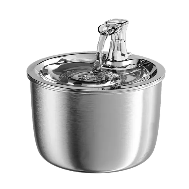 Stainless Steel Cat Fountain With Buoy Faucet Ultra