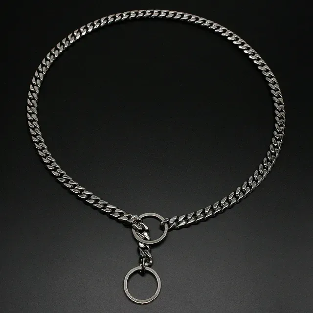 Strong Silver Gold Stainless Steel Slip Dog Collar