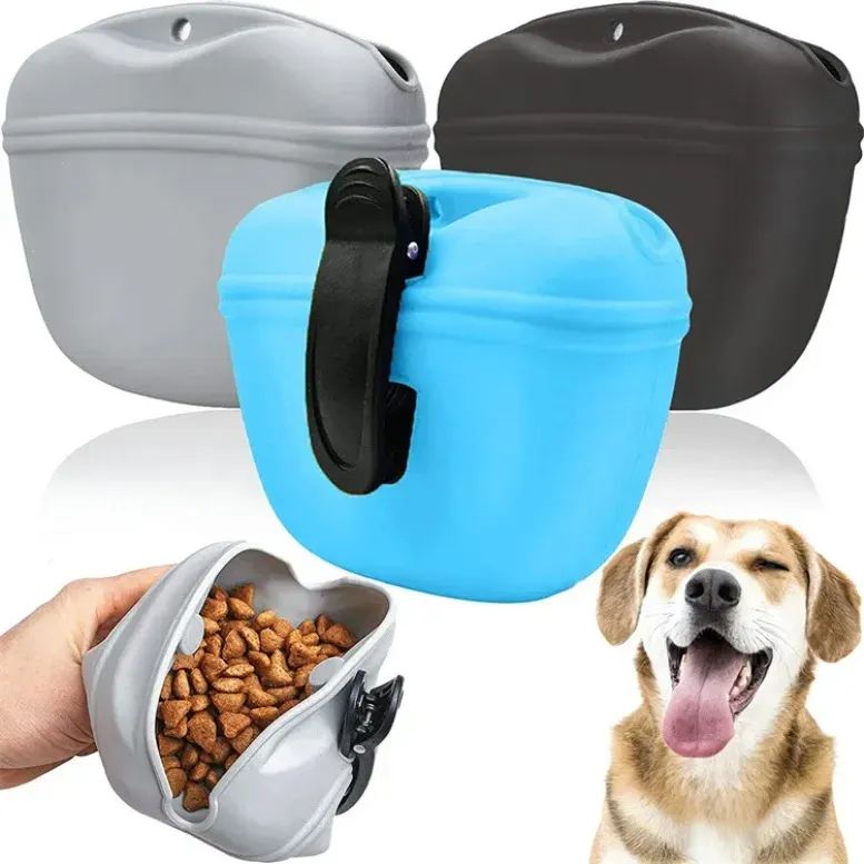 Training Portable Dog Bag Silicone Feeders