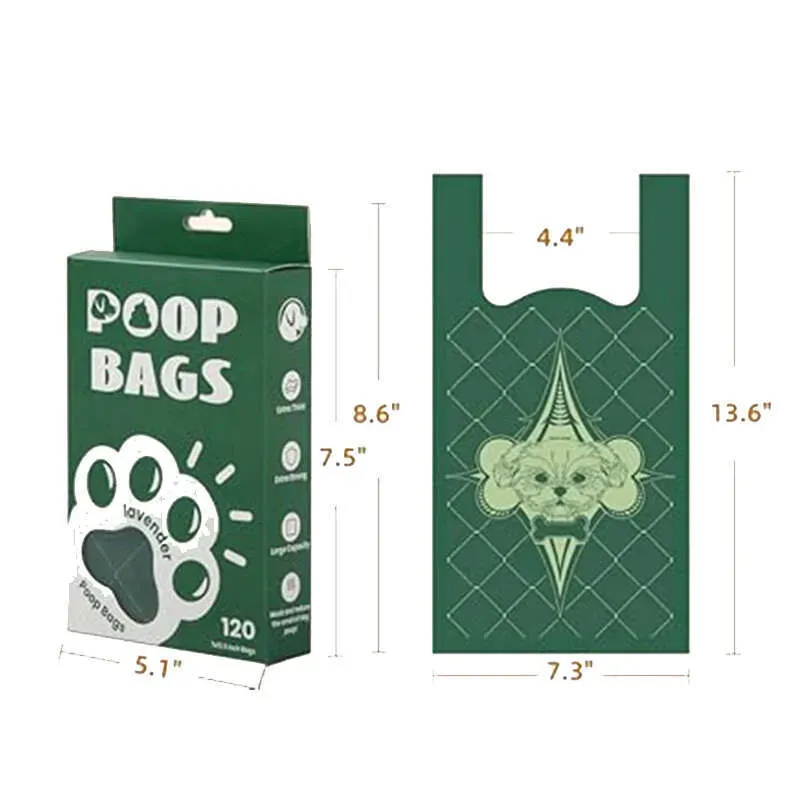 Ultra Thick Lavender - Scented Leak - Proof Pet Waste Disposal Bags