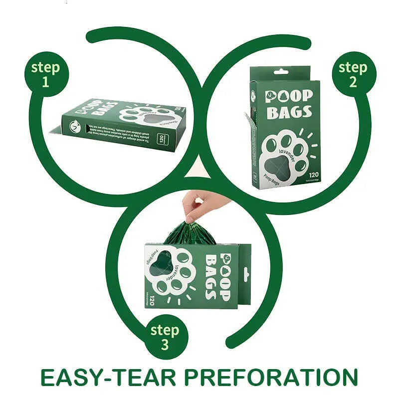 Ultra Thick Lavender - Scented Leak - Proof Pet Waste Disposal Bags