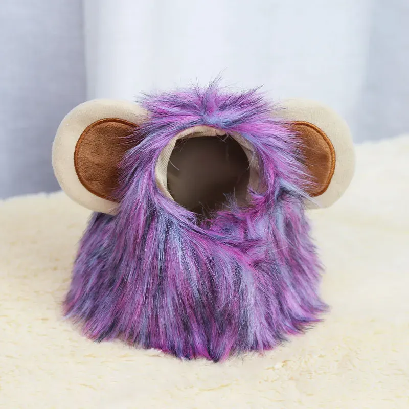 pet funny lion headwear
